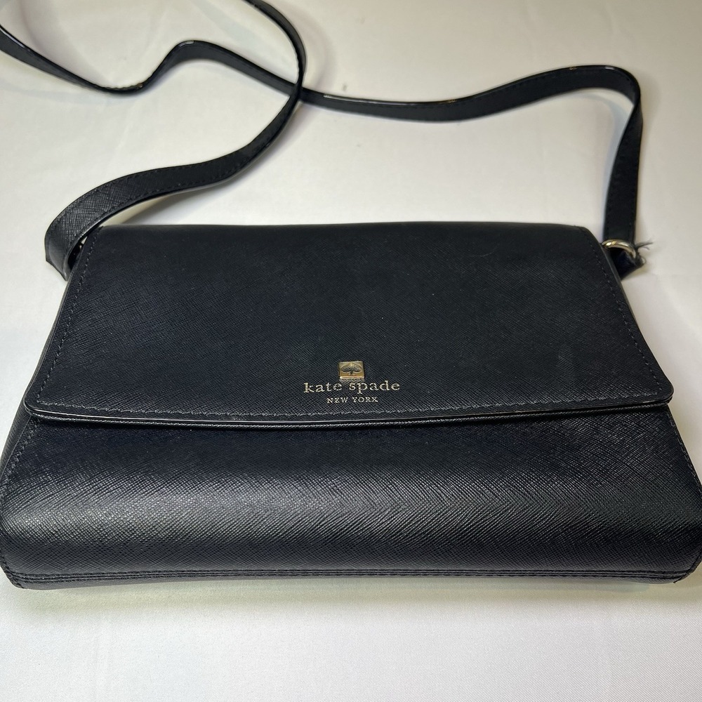 Kate Spade New‎ York Black Saffiano Cove Street Crossbody Bag Purse Handbag Nice